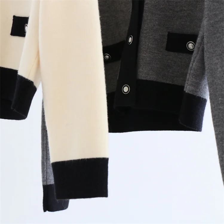 Aoangora Siping 2-Pin классический вязаный кардиган осень и зима свитер верхняя одежда