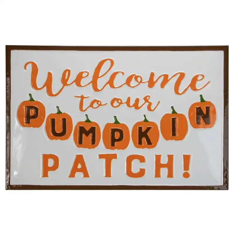 

To Our Pumpkin Patch Metal Sign Posters for wall Acrylic wedding sign Name sign Room decorations Metal wall art Please dont do c