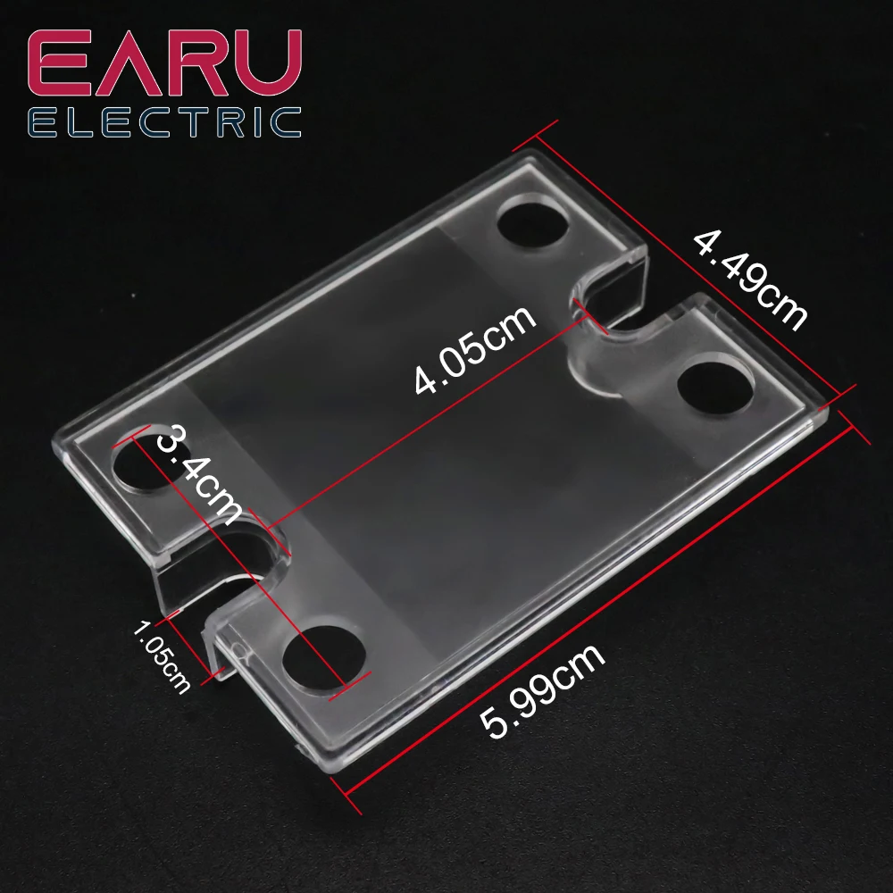 Универсальная пластиковая прозрачная защита твердотельных реле передняя крышка