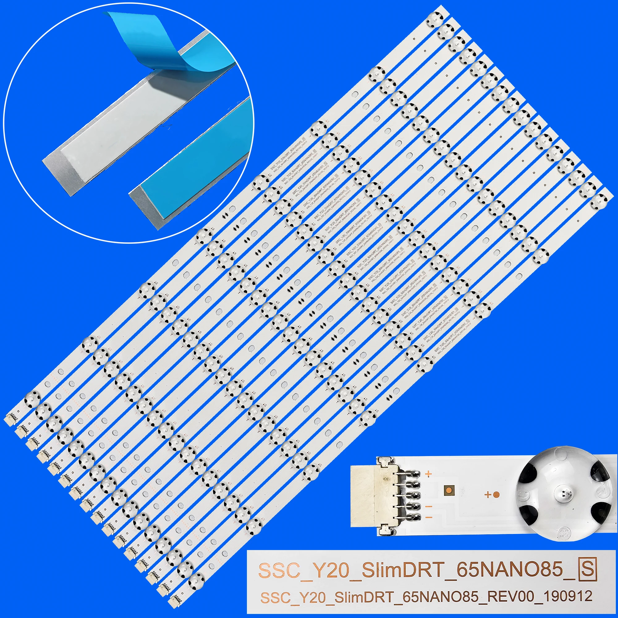 Фото Светодиодная лента подсветки для 65NANO90UNA 65NANO91ANA 65NANO90VNA 65NANO916 65NAN0916NA 65NANO91TNA SSC_Y20_SlimDRT_65NANO85_S №1
