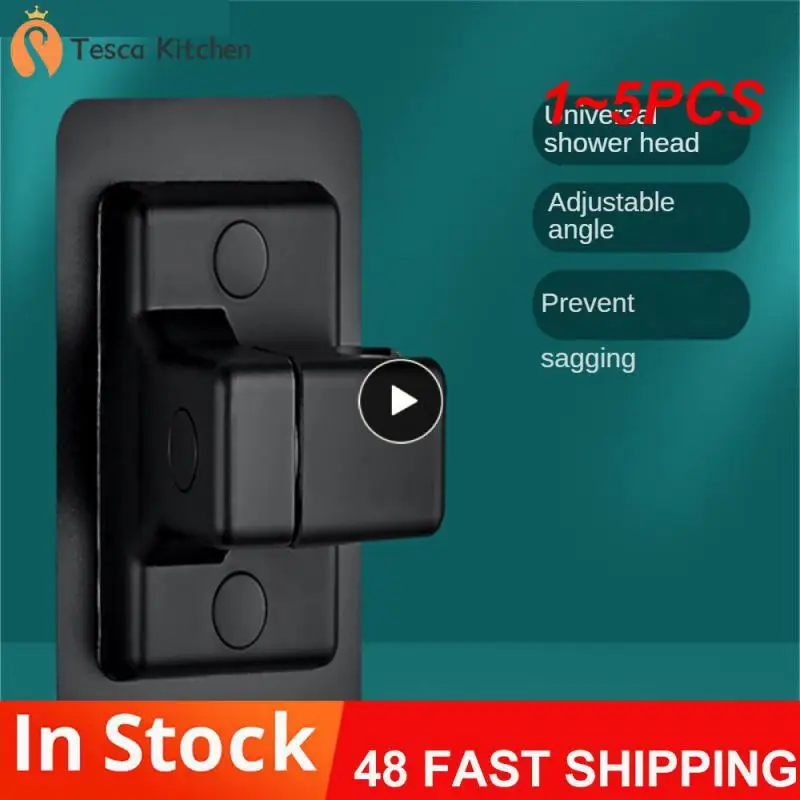 

1~5PCS Shower Head Holder Adjustable Wall Mounted Shower Holder Self-Adhesive Showerhead Handheld Bracket Bathroom Accessories