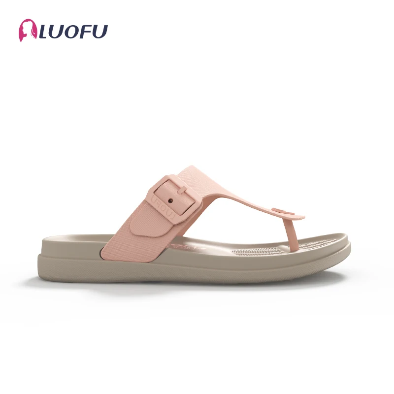 Женские Новые крутые тапочки LUOFU летние простые и универсальные Нескользящие с