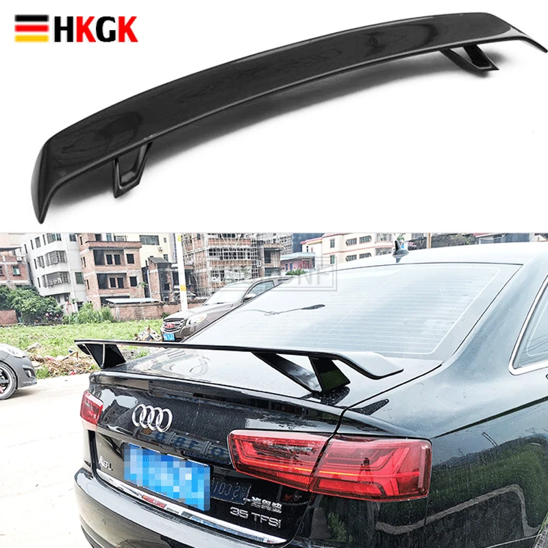 

For Audi A3 A4 A5 A6 A7 TT R8 Sedan Spoiler A3 S3 Carbon Fiber Rear Roof Spoiler Wing Trunk Lip Boot Cover Car Styling