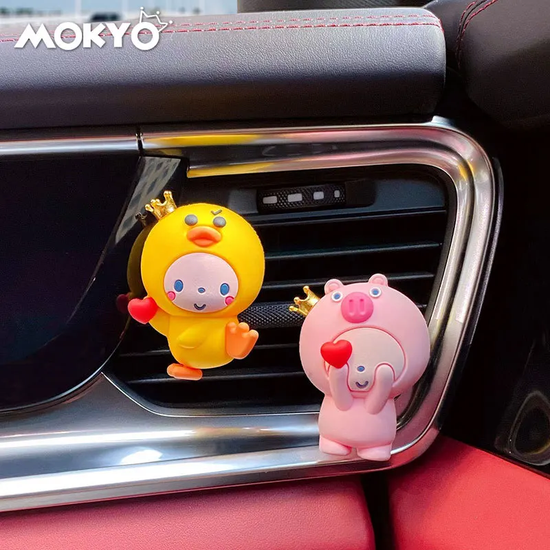 

Heart Crown Monkey Car Outlet Aromatherapy Cute Cartoon Air Freshener Decoration Odor-removing Aromatic Car Interior Accessories