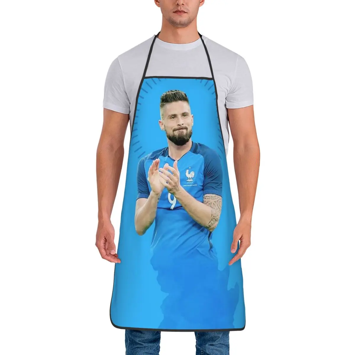 Olivier Giroud фартук шеф-повара кулинария кухня Tablier водонепроницаемый нагрудник