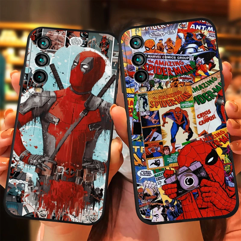 

Marvel Cartoon Spiderman Phone Cases For Xiaomi Redmi 7 7A 9 9A 9T 8A 8 2021 7 8 Pro Note 8 9 Note 9T Carcasa Soft TPU Coque