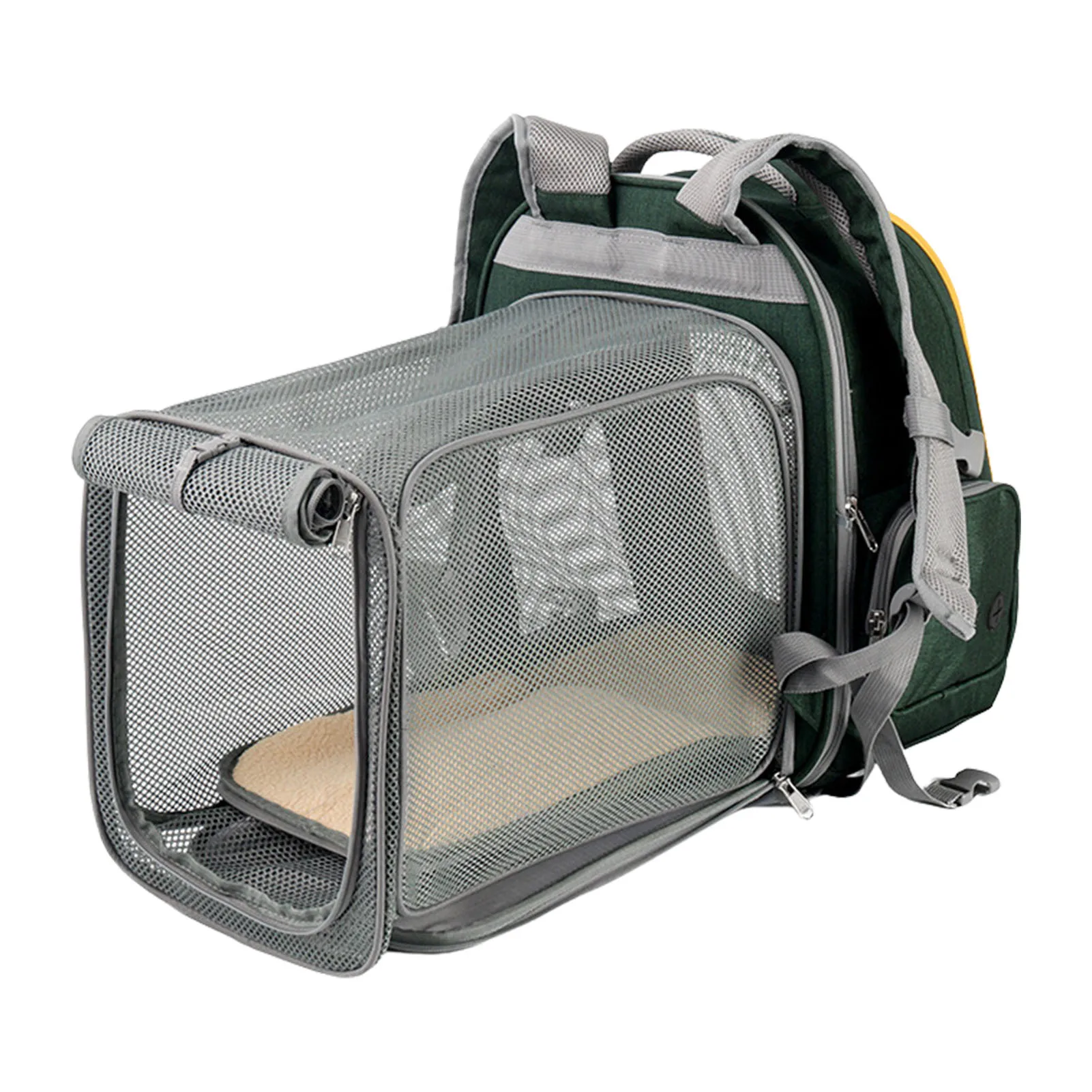 

Large Space Carrier For Cats Expandable Pet Backpack With Broad Vision Breathable And Foldable Pet Carrier Backpack For Puppy