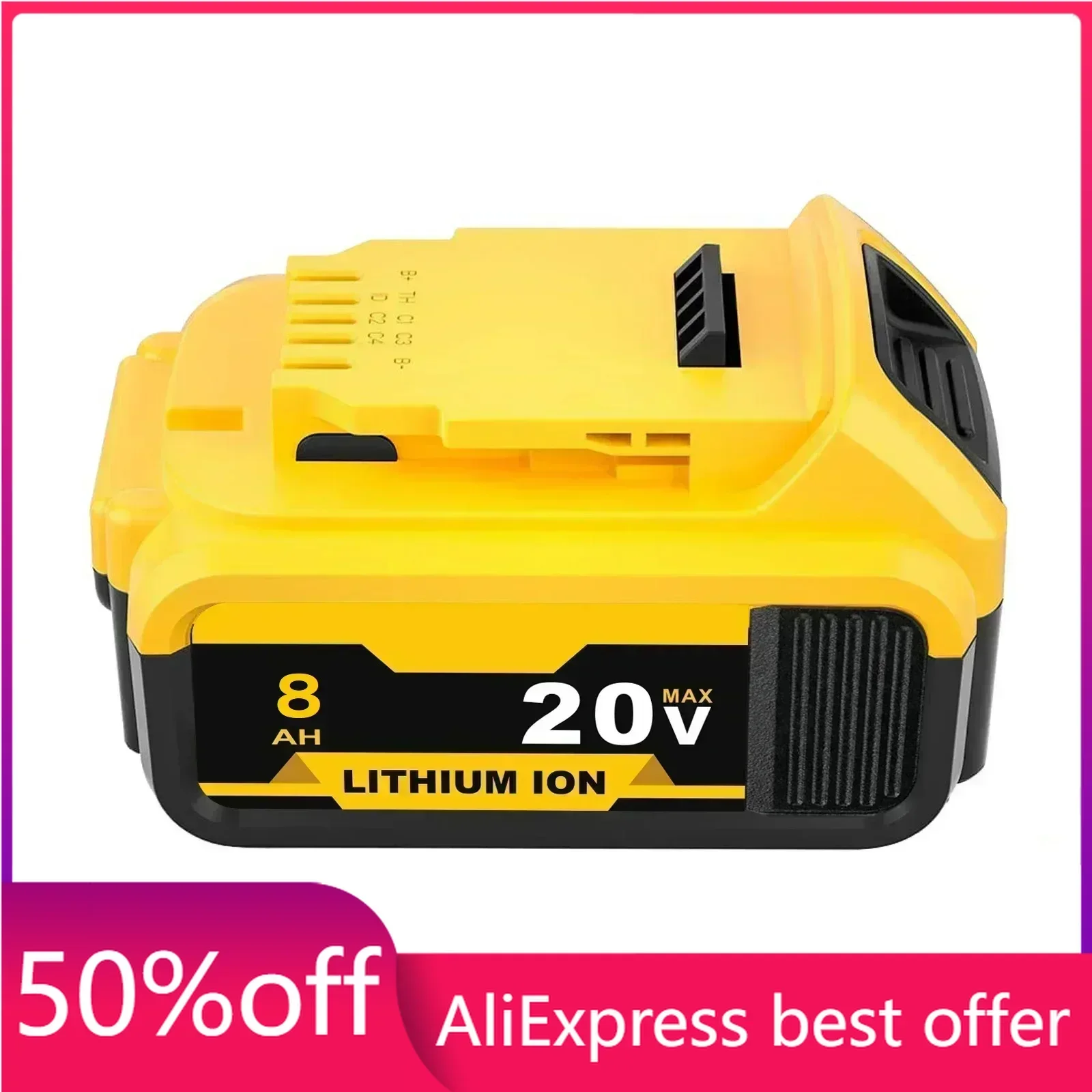 Большая акция аккумулятор 20 В 18650 8 0 Ач DCB200 замена 18 литиевая батарея для