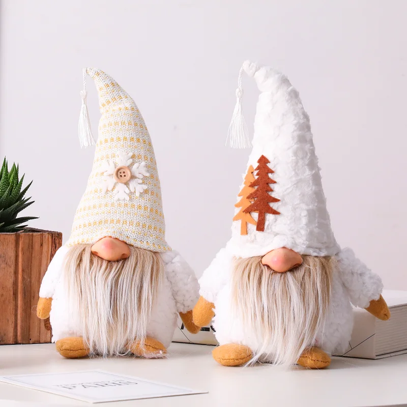 

Christmas Snowman Gnomes Plush Ornaments,Handmade Swedish Tomte Figurine Nordic Christmas Elf Doll,Xmas Decorations Home Decors