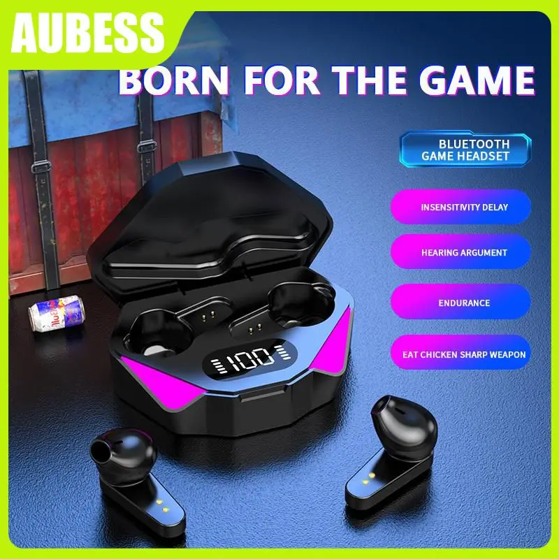 

Gaming Earbuds Low Latency With Charging Box Wireless Headphones Waterpfoof Stereo 5.0 Earphones Tws Headset