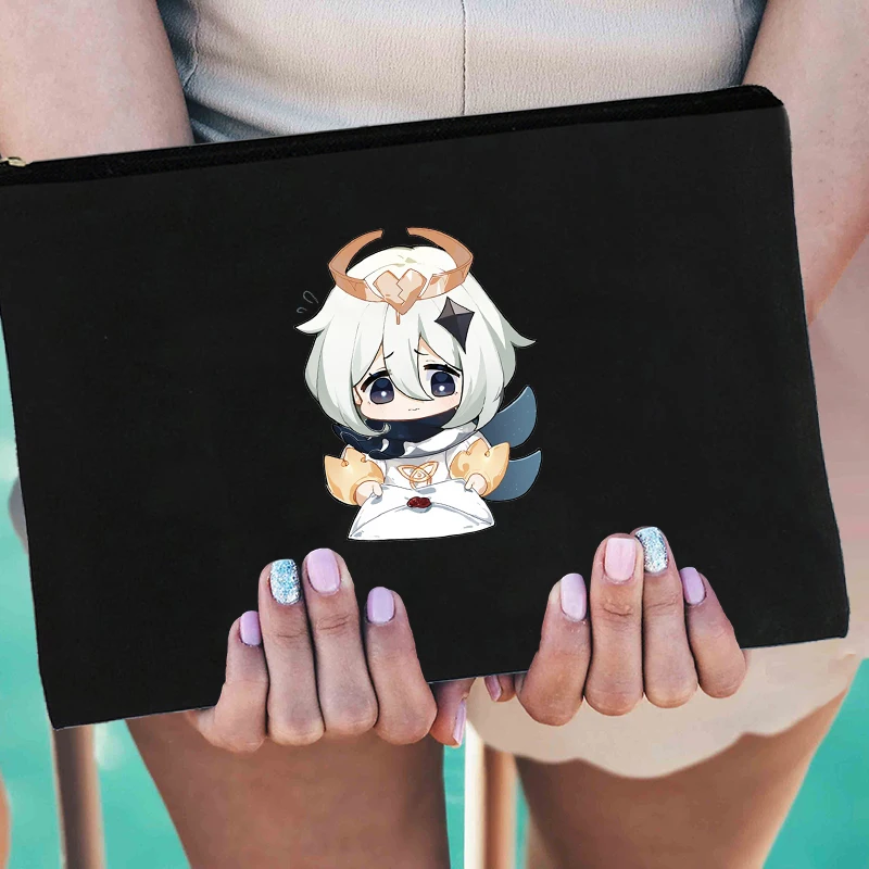 

Consmet Bag Woman Genshin Impact Waterproof Cosmetic Bag Kawaii Cosmetic Bag Storage Bag Women's Multifunctional Beauty Bag