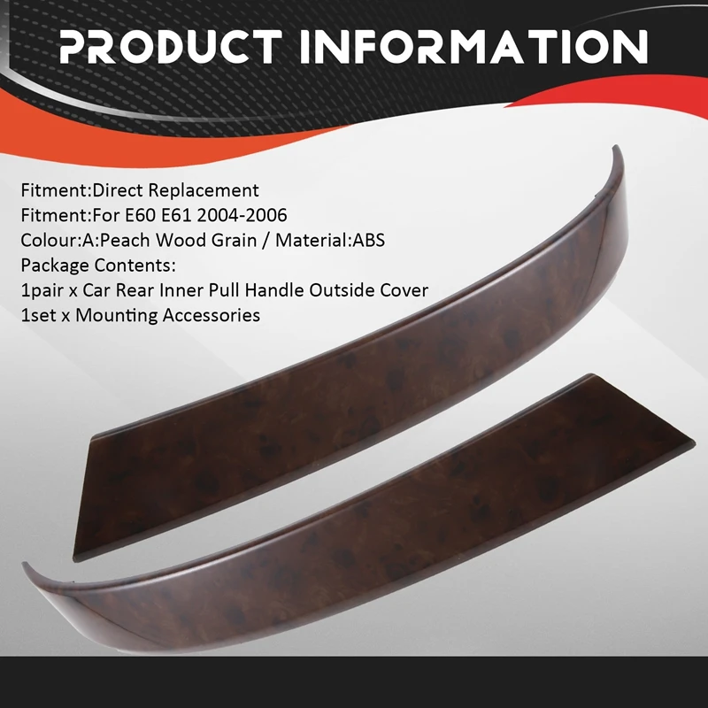 Автомобильная задняя флейта 51426959335 для BMW E60 E61 2004-2006 внутренняя Натяжная ручка