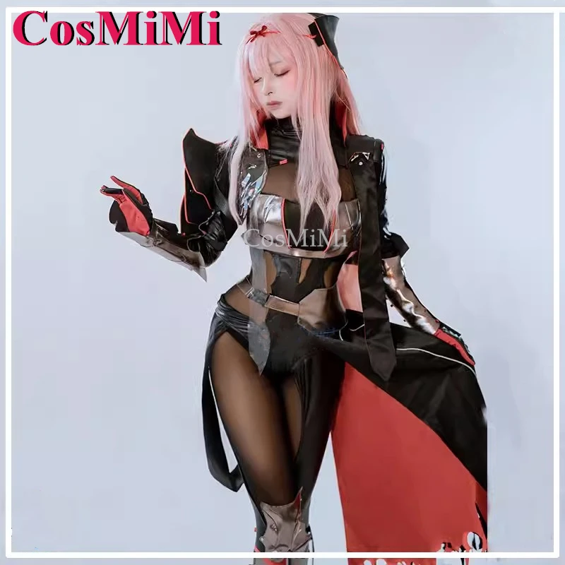 CosMiMi Game NIKKE Red Lotus Shadow Косплей Костюм Полный комплект Модная боевая форма Женская