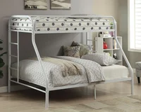 Tritan Bunk Bed (Twin XL/Queen) in White 02052WH