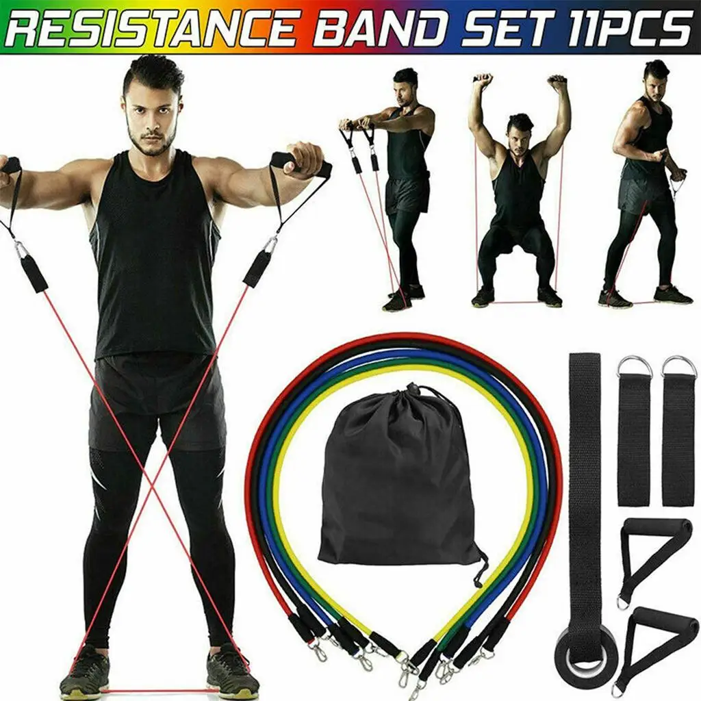 

11pcs/set Trainer Body Weight Turnhalle Fitness Resistance Band