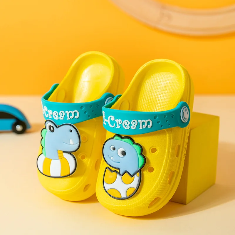 

2022 Summer Baby Sandals for Girls Boys Children Shoes Slippers Soft Anti-Skid Cute Animal Hole Shoes Toddlers Kids Beach Sandal