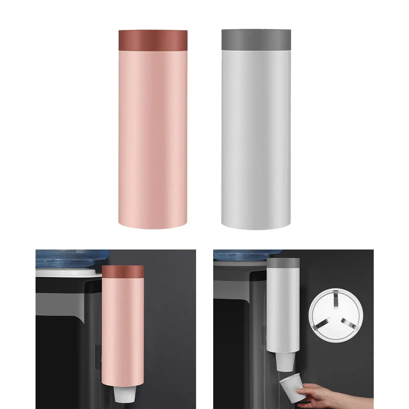 

2x Cup Dispenser Household Reusable Automatic Remover for Party Office Wall