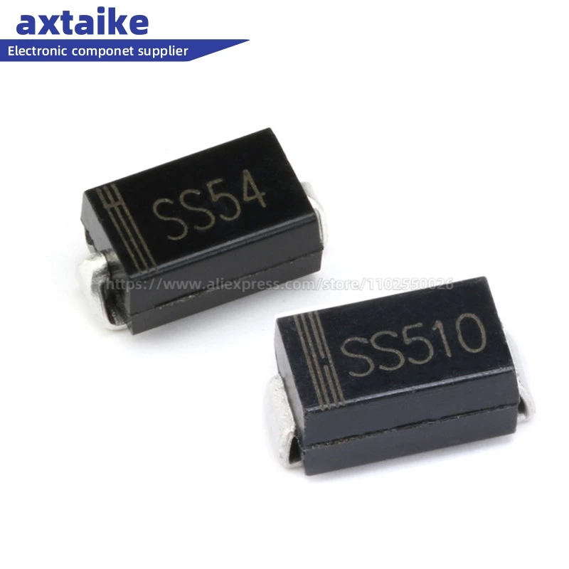 

50PCS SS54 SS56 SS510 SR540 SR560 SR5100 5A 40V 60V 100V SMA DO-214AC SMD Schottky Diodes