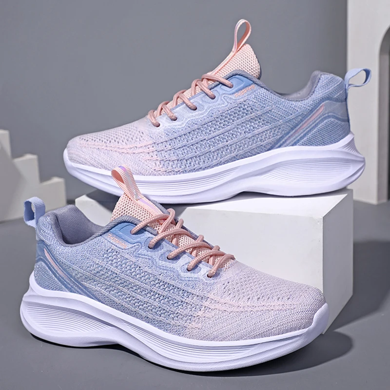 

Новая женская повседневная обувь, спортивная обувь светильник Кая и удобная спортивная обувь, плетеная Женская теннисная обувь на плоской ...