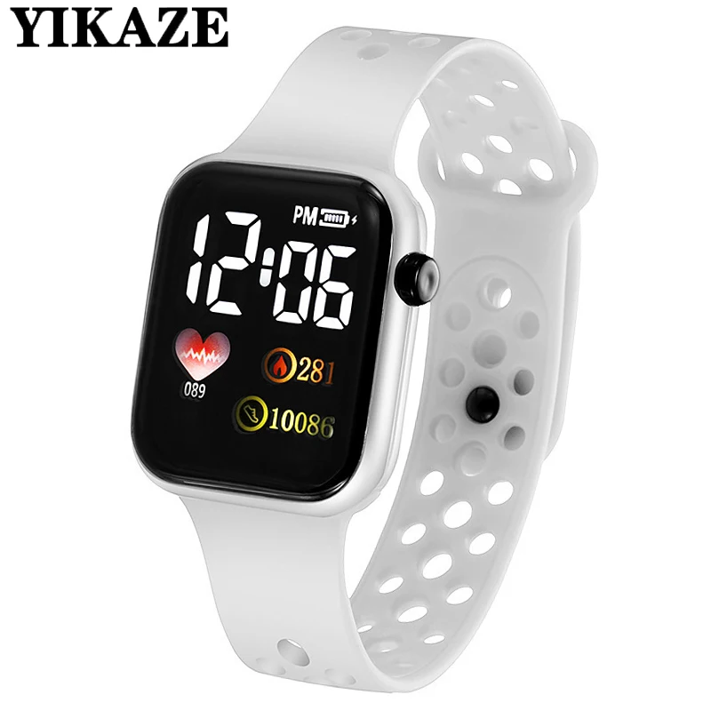 

YIKAZE 2022 LED Digital Watch for Kids Sports Waterproof Watches Boy Girl Children's Watch Electronic Clock relogio infantil