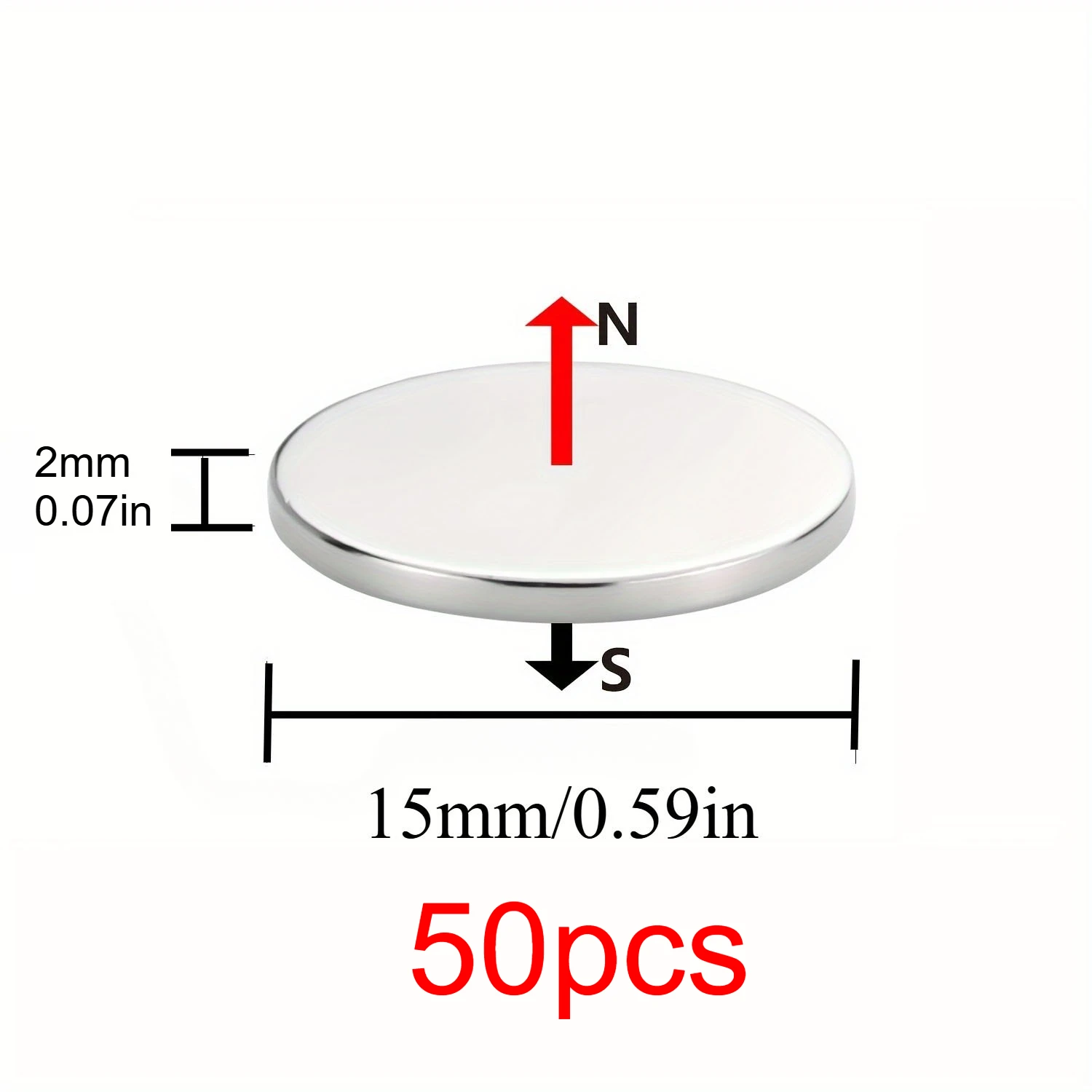 

Круглый магнит для холодильника U-POLEMAG