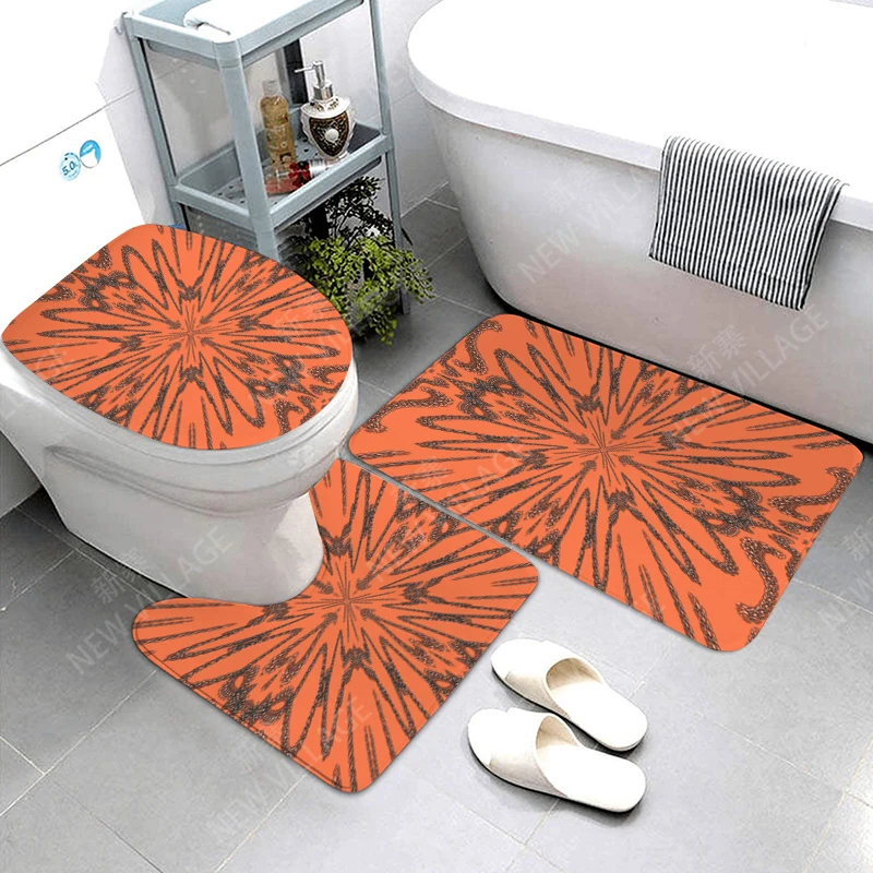 

Противоскользящие коврики для ванной мандала, впитывающий декоративный коврик для ног, коврик для входа в ванну, коврик для туалета, марокканский винтажный Персия в стиле бохо