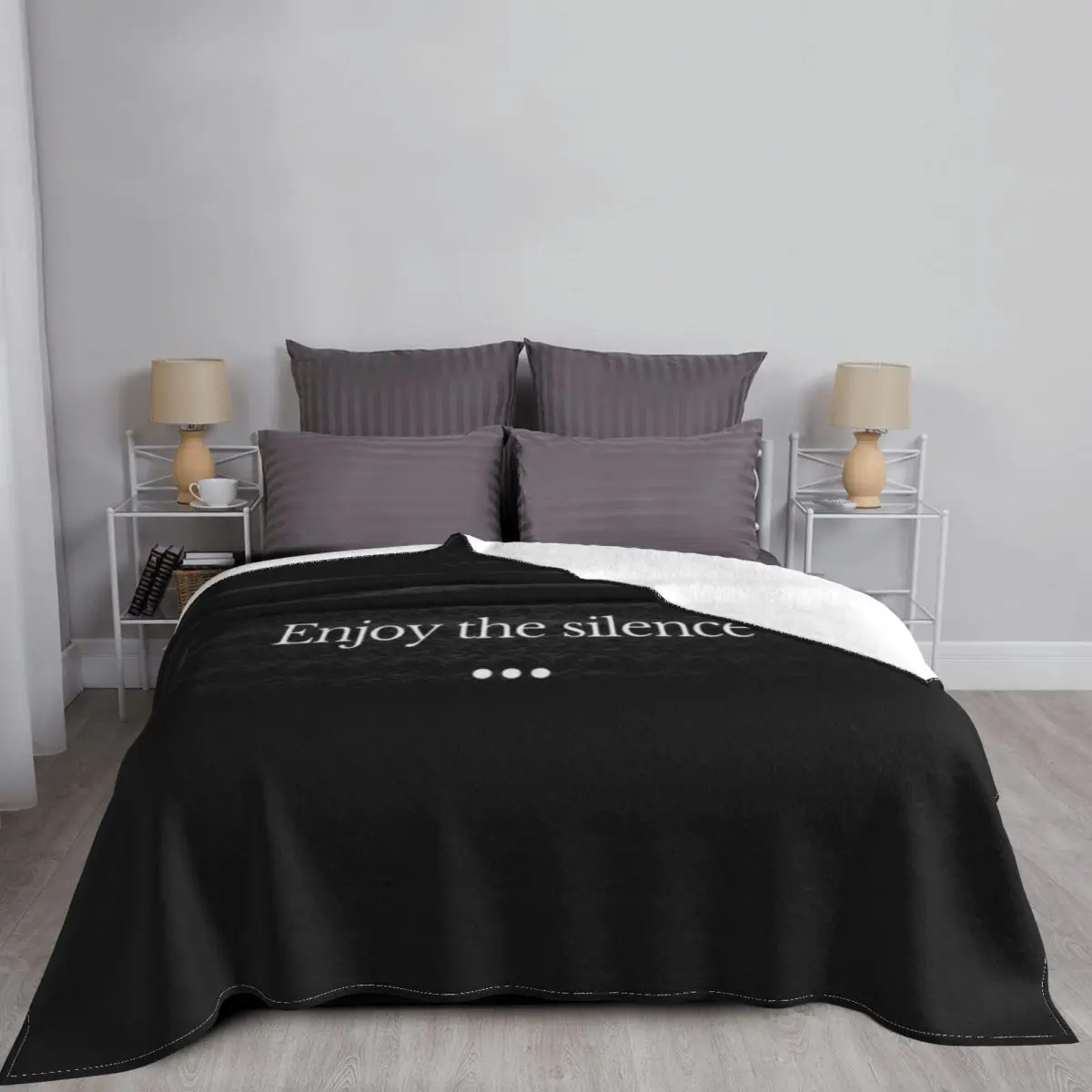 Enjoy The Silence - Zen Here And Now Peace An Ultra-Soft Micro Fleece Blanket