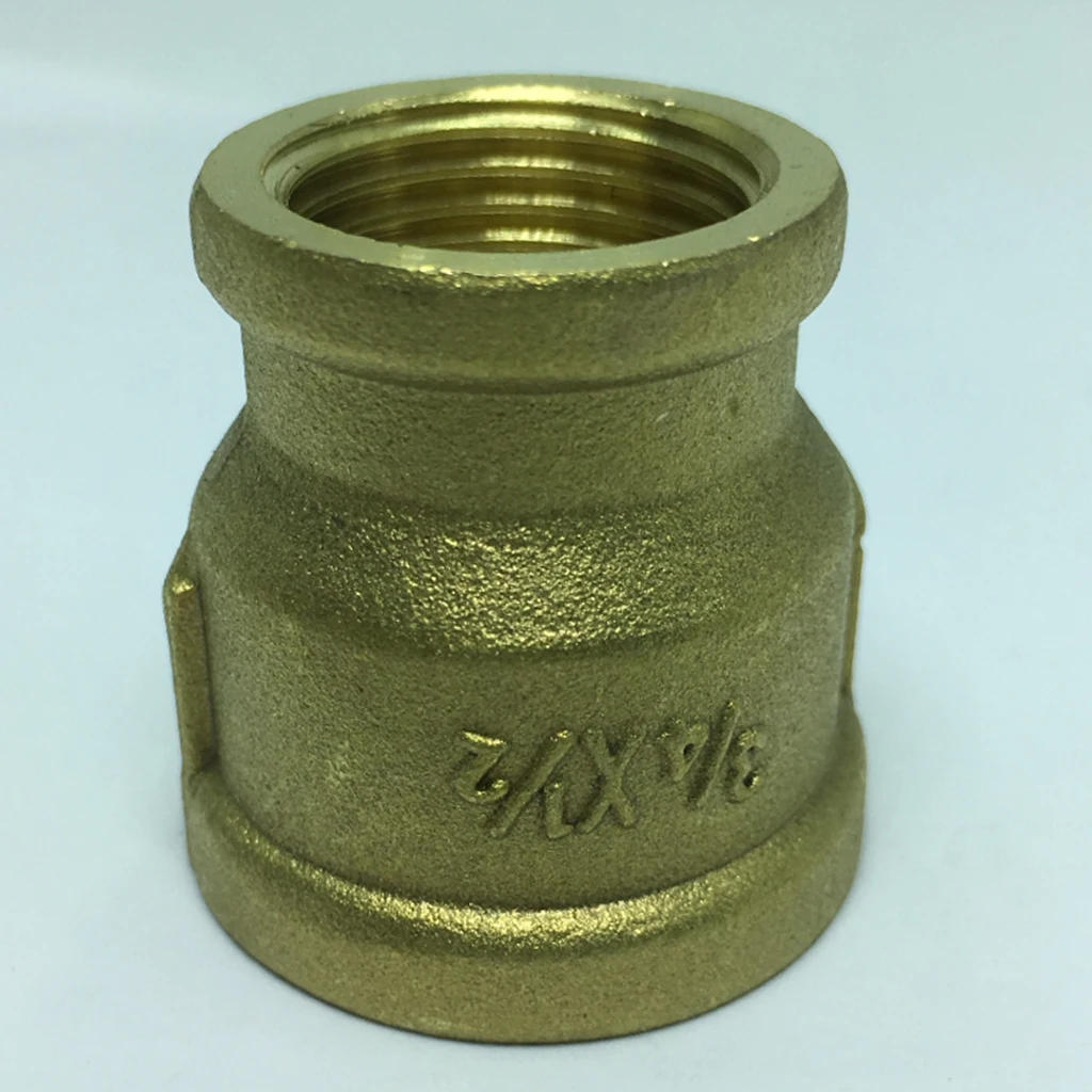 

G3/4" DN20 Female To 1/2" DN15 Female Thread Thicken Brass Connector Adapter