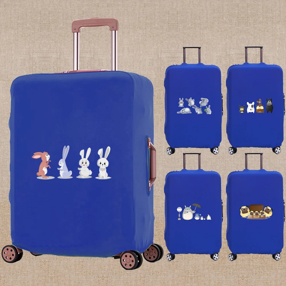 Luggage Cover Elasticity Dust-proof Trolley Protective Case Apply To 18-32 Inch Suitcase Cartoon Print Travel Accessory Covers