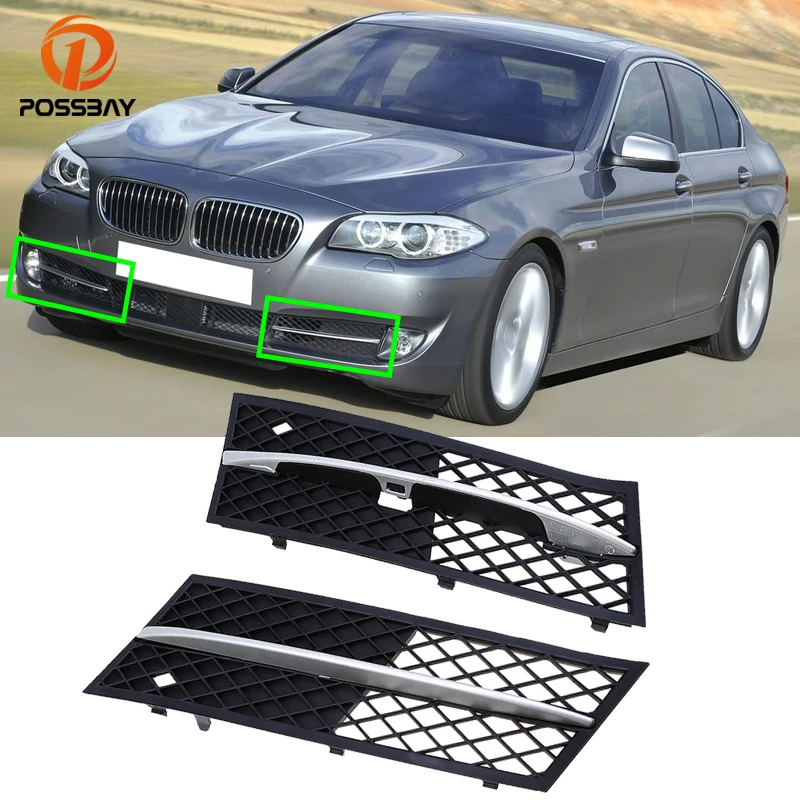 Car Front Bumper Lower Grill Left Right Grille for BMW 5 Series F10 F18 Sedan Wagon Pre-facelift 2011 2012 2013 Exterior Parts