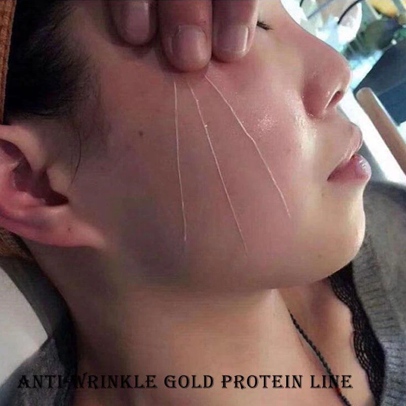 

24K Gold Absorbable Face Filler Serum Active Collagen Silk Thread Face Anti-Aging Essence Smoothing Firming Hyaluronic Care Set