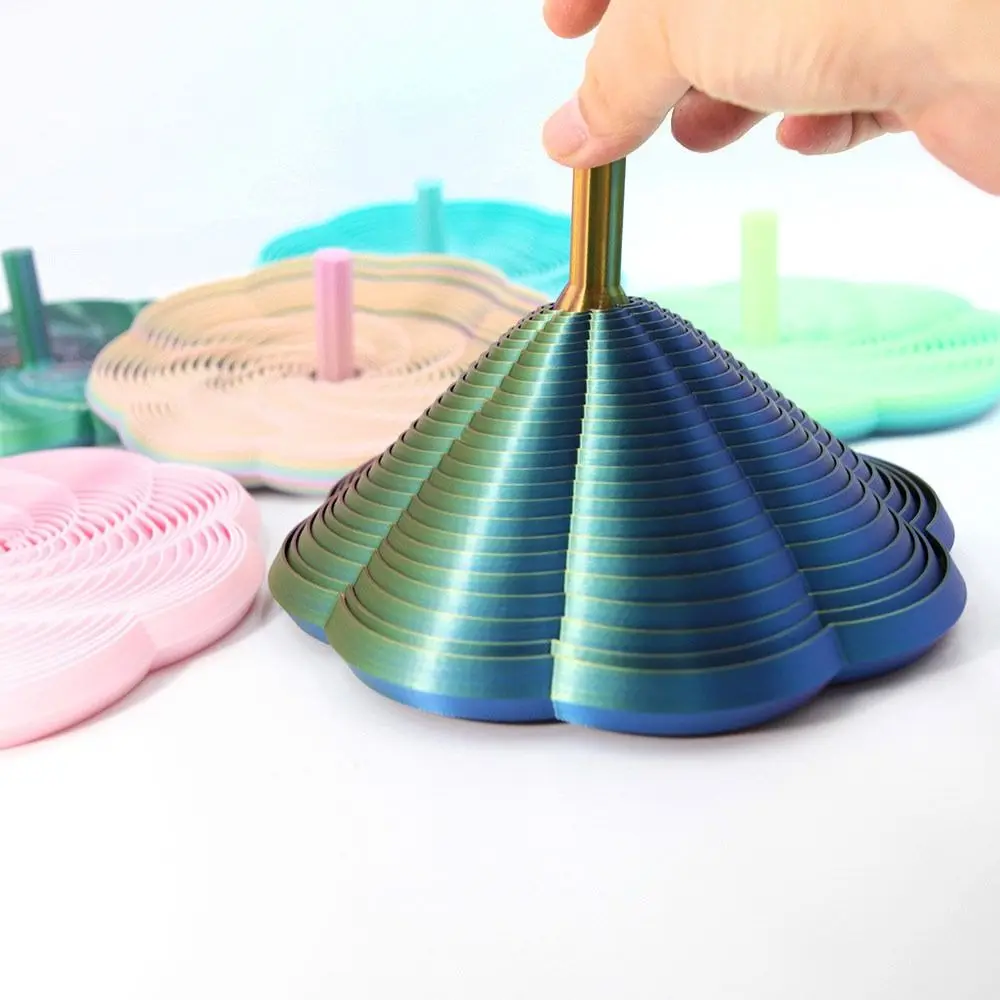 Фото Сенсорная игрушка-спираль PLA Expanded Sensory Fidget Star, 3D-печатная, вращающаяся, фрактальная, шестигранная, для снятия стресса, с ручками №3