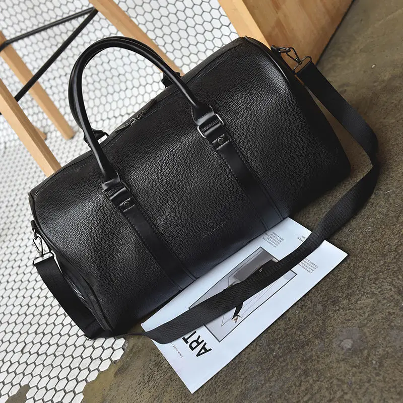 

2022 New Arrival Leather Travel Bags for Men Large Capacity Portable Male Shoulder Bags Men's Handbags Vintage Travel Duffle