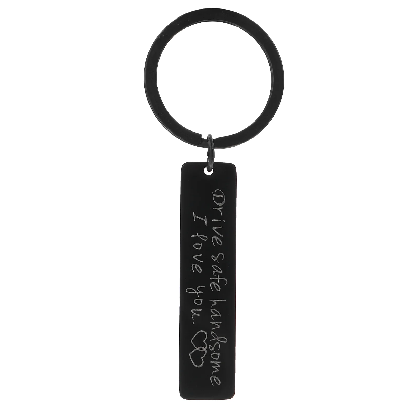 

Drive Safe Handsome Stainless Steel Key Chain Key Pendant Key Decor
