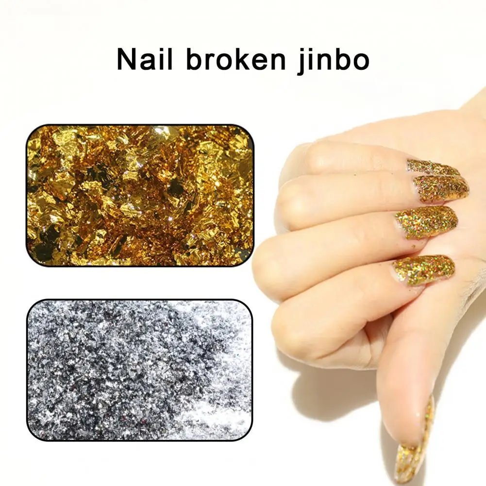 

Manicure Decals DIY Easy-Using Delicate Nail Art Gold Foil Paper for Women