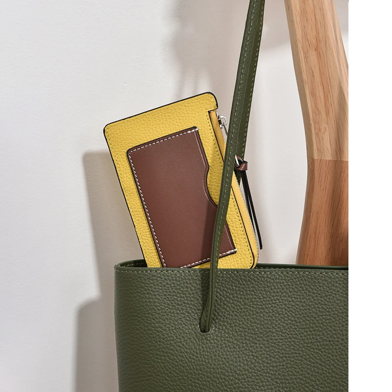 Coin purse for women luxury Genuine leather Card holder Men small Wallet Easy to carry bank/ID /business/ credit card bag