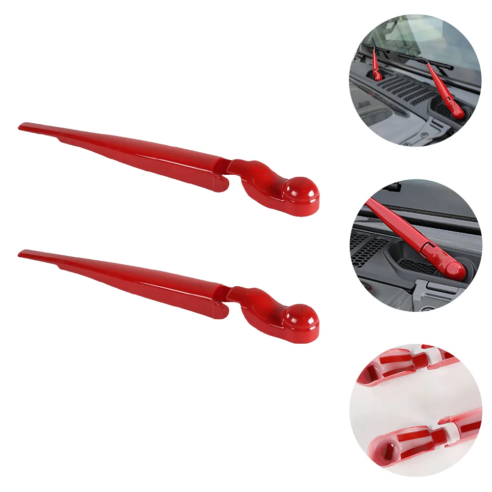 

2pcs Creative Durable Window Wiper Nozzle Trim Rain Wiper Nozzle Cover Rain Wiper Nozzle Decoration