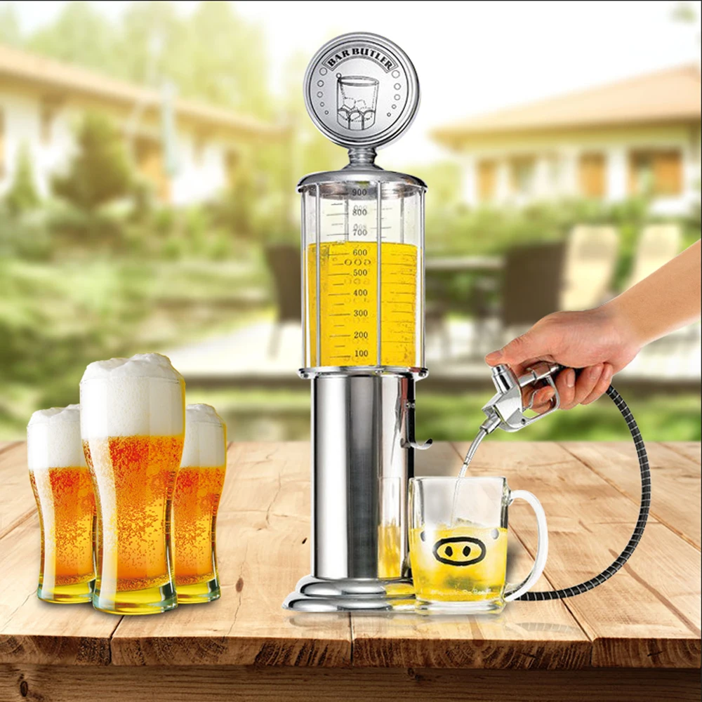

Bar tools Mini Beer Dispenser Machine Drinking Vessels Gun Pump with Transparent Layer Design Gas Station Bar for Drinking Wine