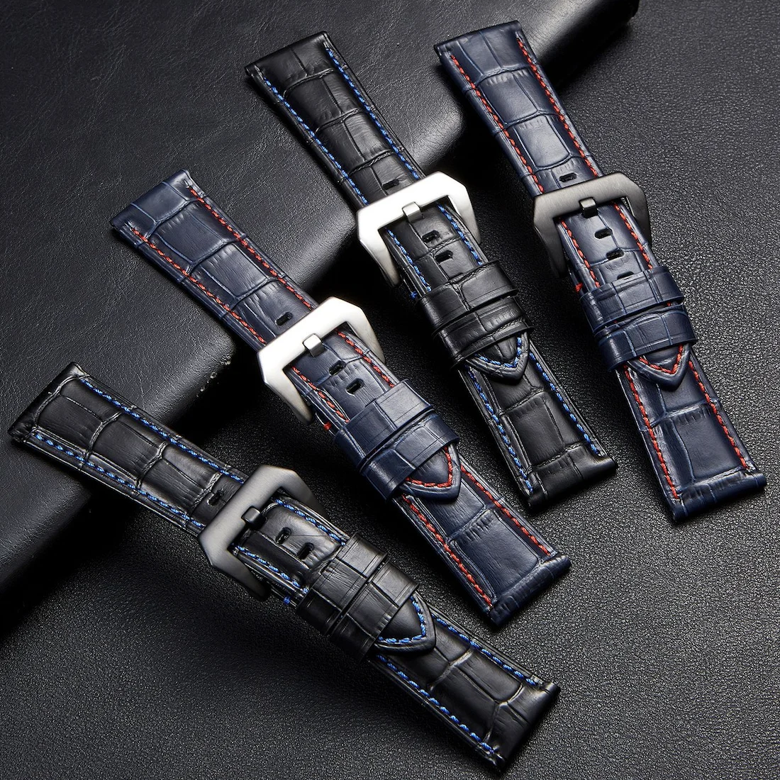 

Ремешок из натуральной кожи для мужских и женских часов, 20-26 мм