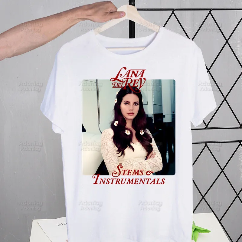

Lana Del Rey Singer Fans Just for Life T Shirts For Guys O-Neck Short Sleeve Regular Mens height Quality Men Hip-Hop Tee Shirt