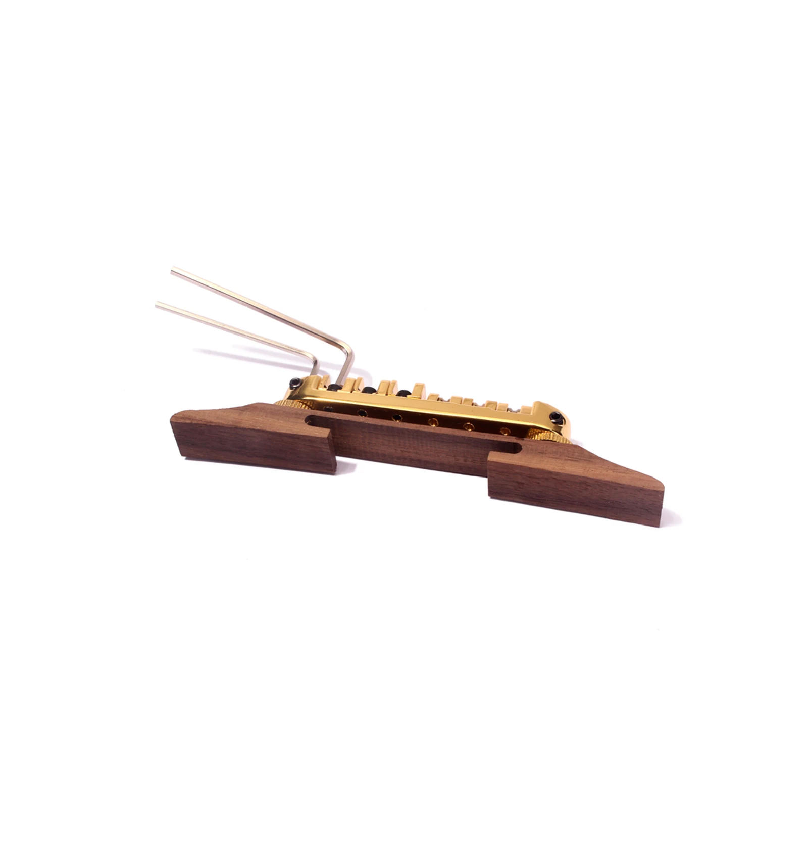 

Electric Guitar Bridge Kit with Wrenches Adjustable Roller Saddles Replacement Parts Instrument Professionals Beginners