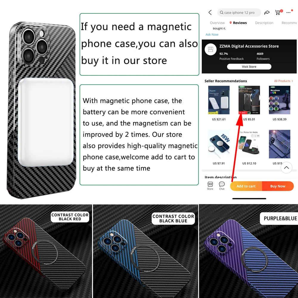 Portable Magnetic Wireless Power Bank External Battery Pack For iphone 13 12 14 Pro Pro Max Mini Plus Powerbank Spare battery