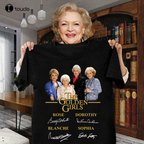 The Golden Girls Signature Movie Film Tee Shirt Dad Shirts For Men Funny Art Streetwear Cartoon Tee Digital Printing Tee Shirts