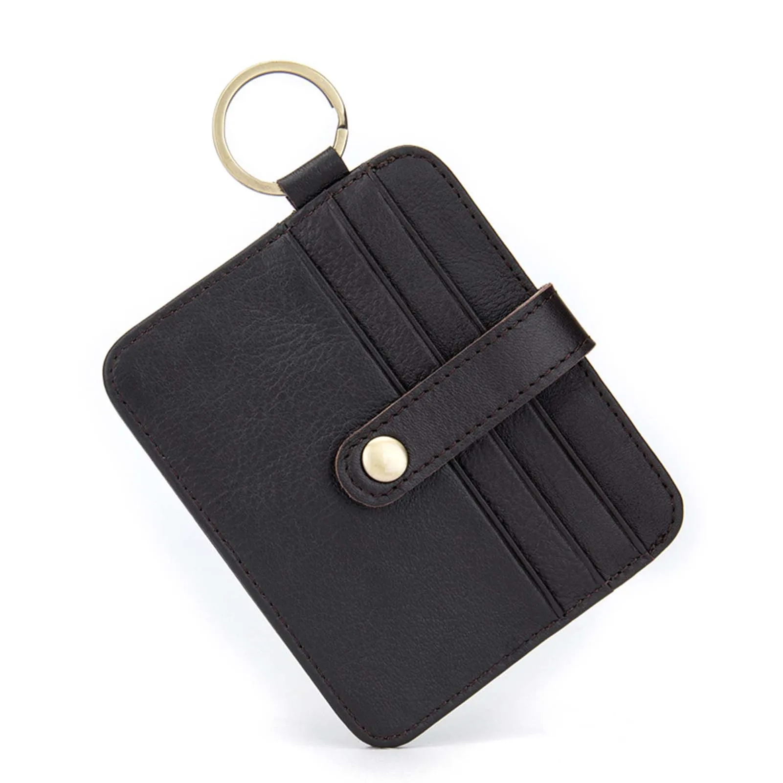 

Simple Casual Keyrings Thin Card Holder Wear-Resistant Ultra-thin Coin Purse For Money Card Storage Men's Change Bag Card Bag