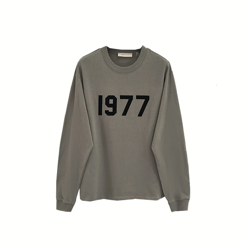 Fw22 Базовая футболка с длинным рукавом 1:1 Модные топы логотипом футболки унисекс