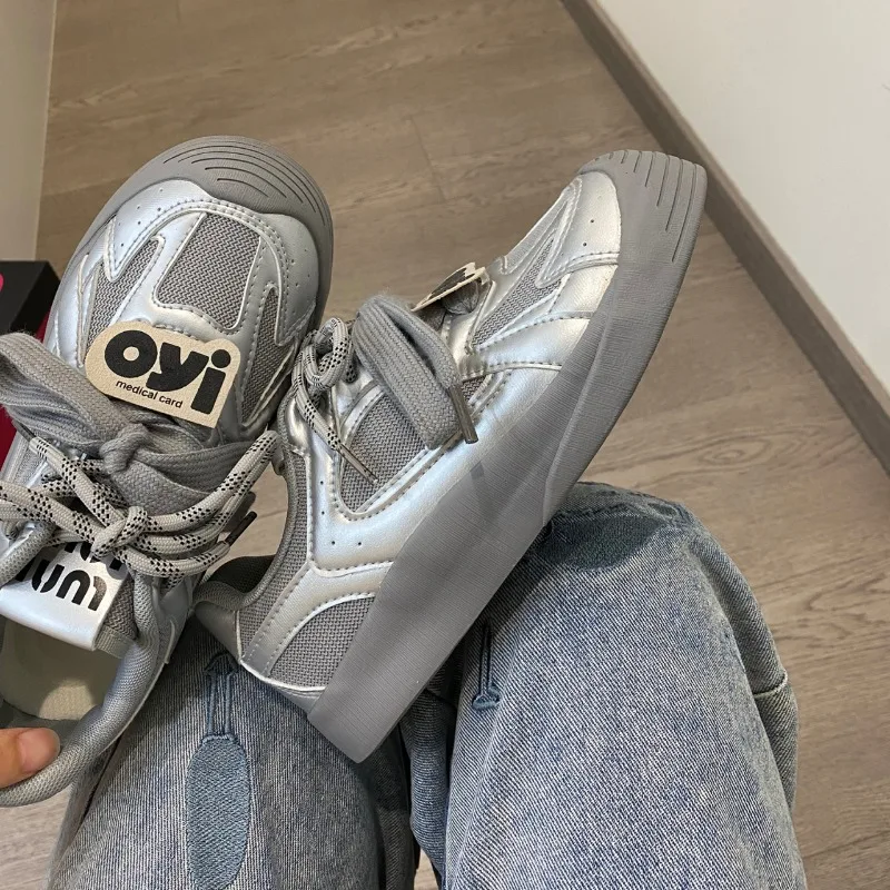 Женские кроссовки 2024 весенние новые из натуральной кожи в стиле ретро немецкая