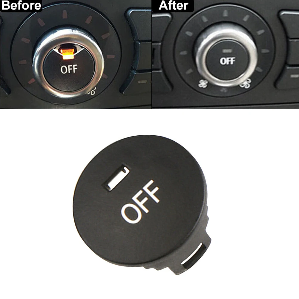1 шт. Крышка кнопки переключения для BMW E60 E63 E61 E64, номер детали 61319250196, черная накладка на кнопку выключения кондиционера, для центральной консоли автомобиля (art.: 3920dbd9b2a13) - 3920dbd9b2a13