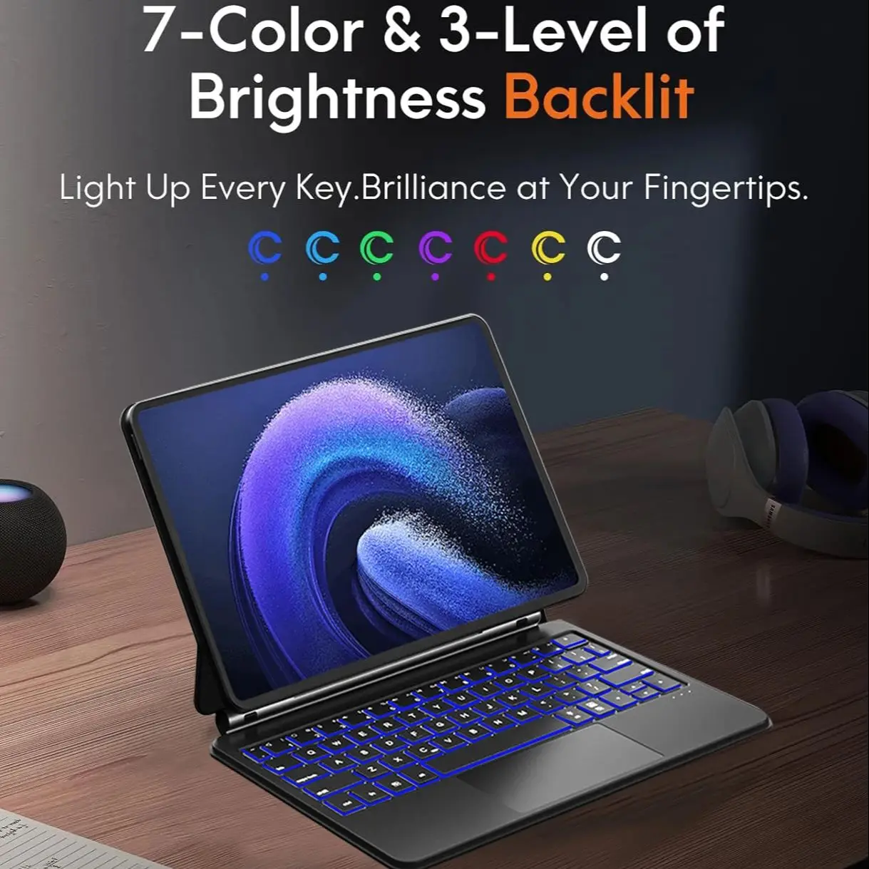 Чехол Magic Keyboard Для Xiaomi Pad 6 Pro 11 2023 С Многоязычными Раскладками — Русский Корейский