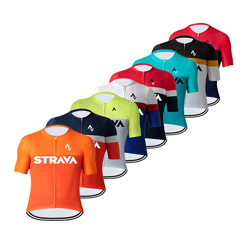 

Men’s Cycling Jersey 2022 New Short Sleeve MTB Road Trek Bike Jersey Stripes Breathable Mountain Bicycle Jersey Maillot Ciclismo