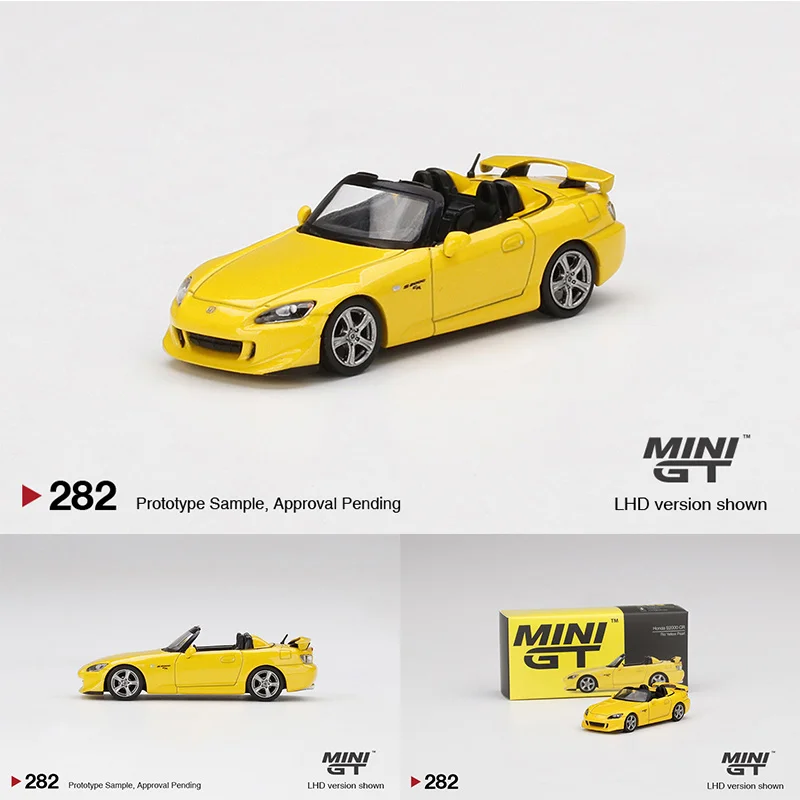 Мини GT 1:64 S2000 S2K CR Rio желтая жемчужина кабриолета JDM сплав модель автомобиля